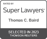 Thomas Baird SuperLawyers badge
